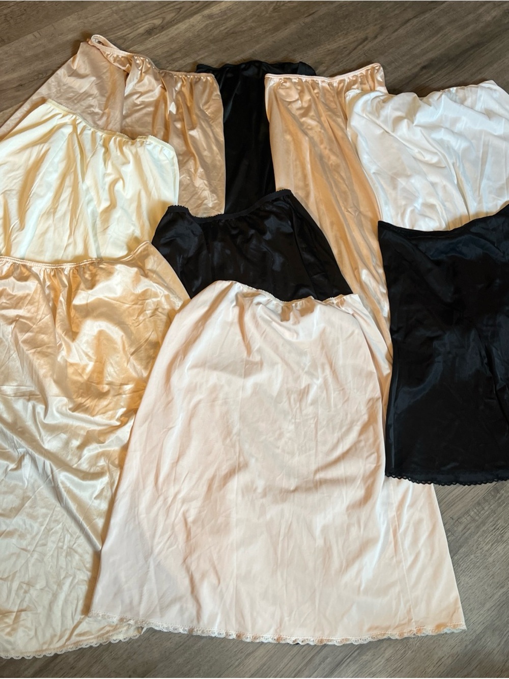 Classic Half Slip Set - Black, Ivory, Blush